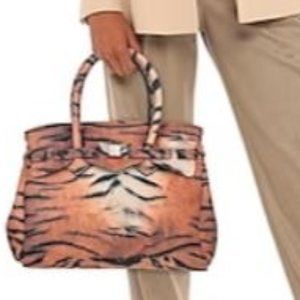 Save My Bag Faux Tiger Print NWT